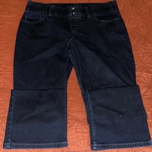 Riders by Lee- Indigo Jeans- size 14P- Dark Blue-Elastic waste- worn 1 time